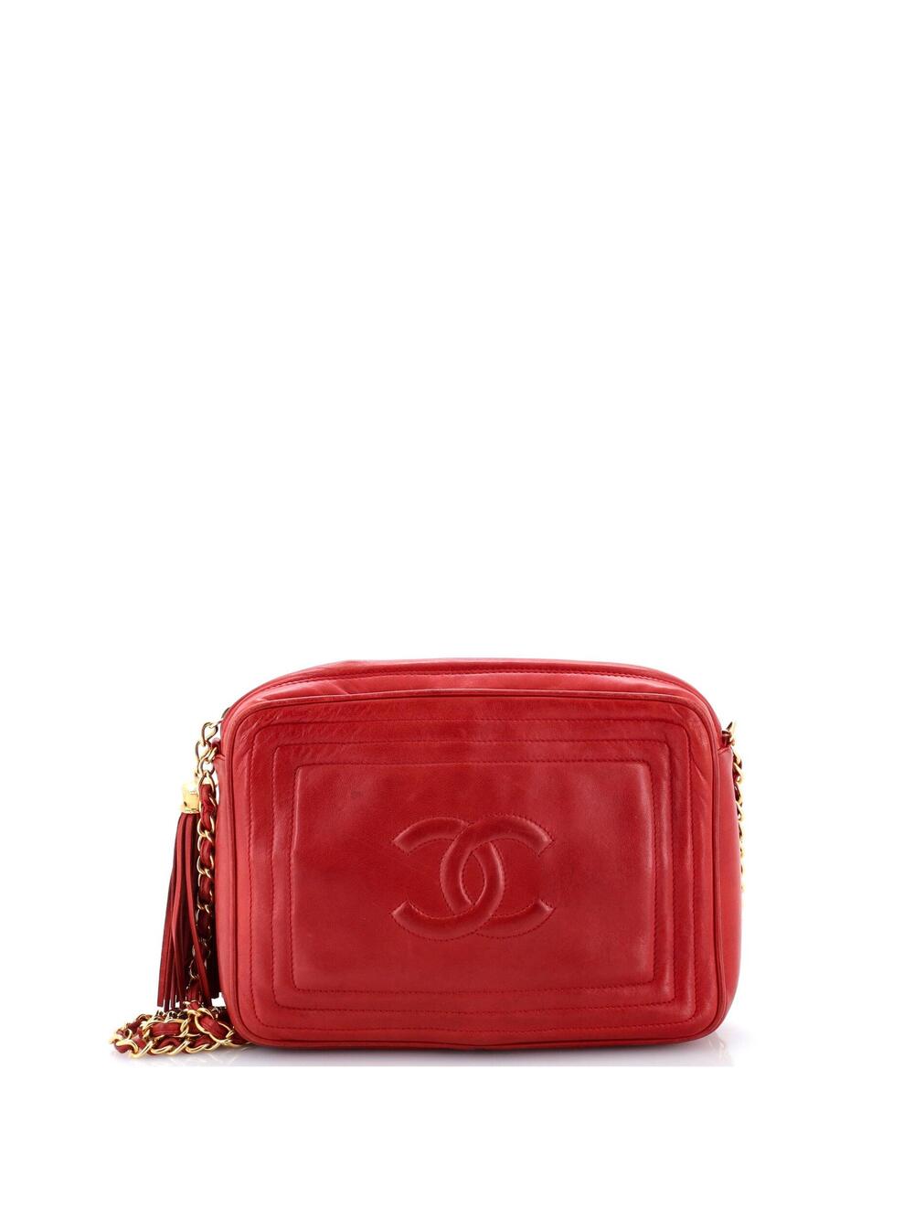 Chanel Vintage Cc Tassel Camera Bag #275620C17B